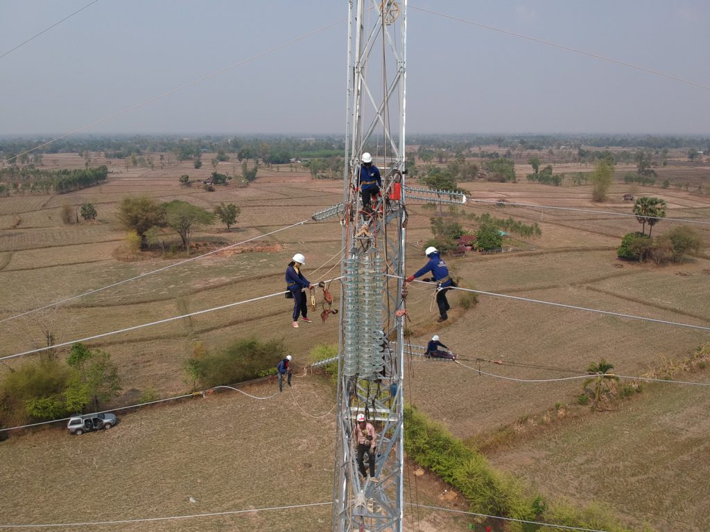 Construction of High Voltage Transmission System